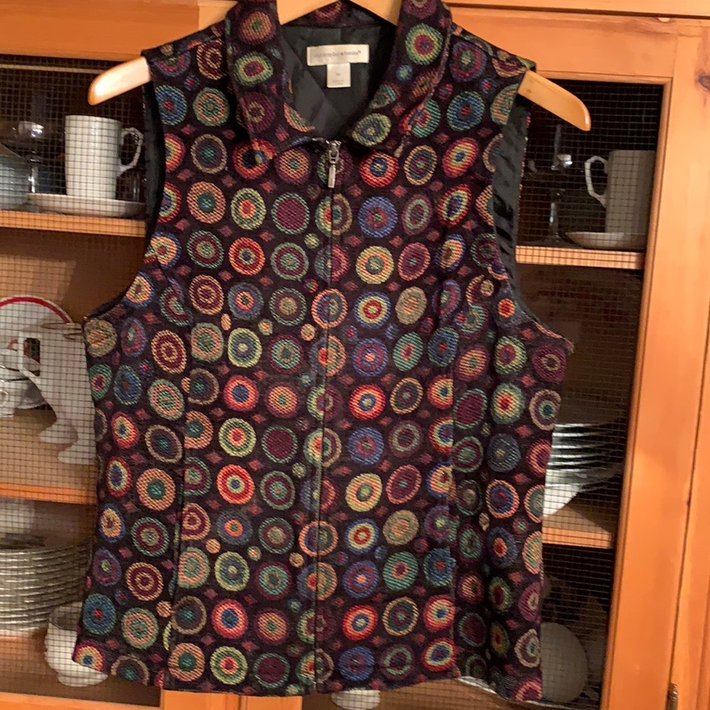 Gorgeous vintage Christopher& Banks tapestry vest